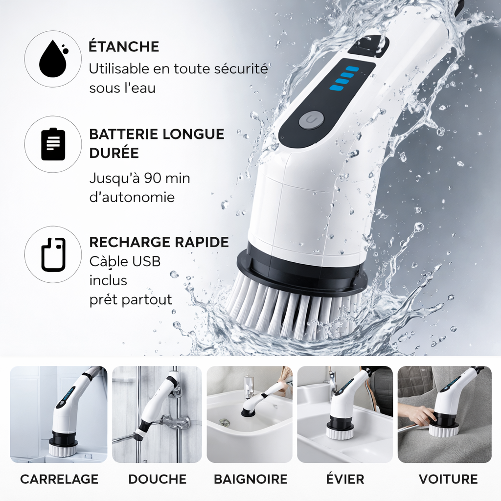 Brosse Électrique Multi-Surfaces Darivo™