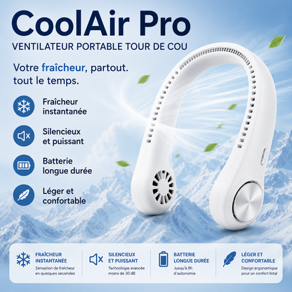 CoolAir™ Pro – Ventilateur de cou sans pales